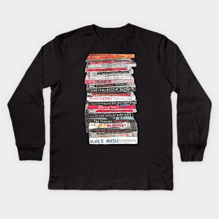 Stack of CDs Kids Long Sleeve T-Shirt